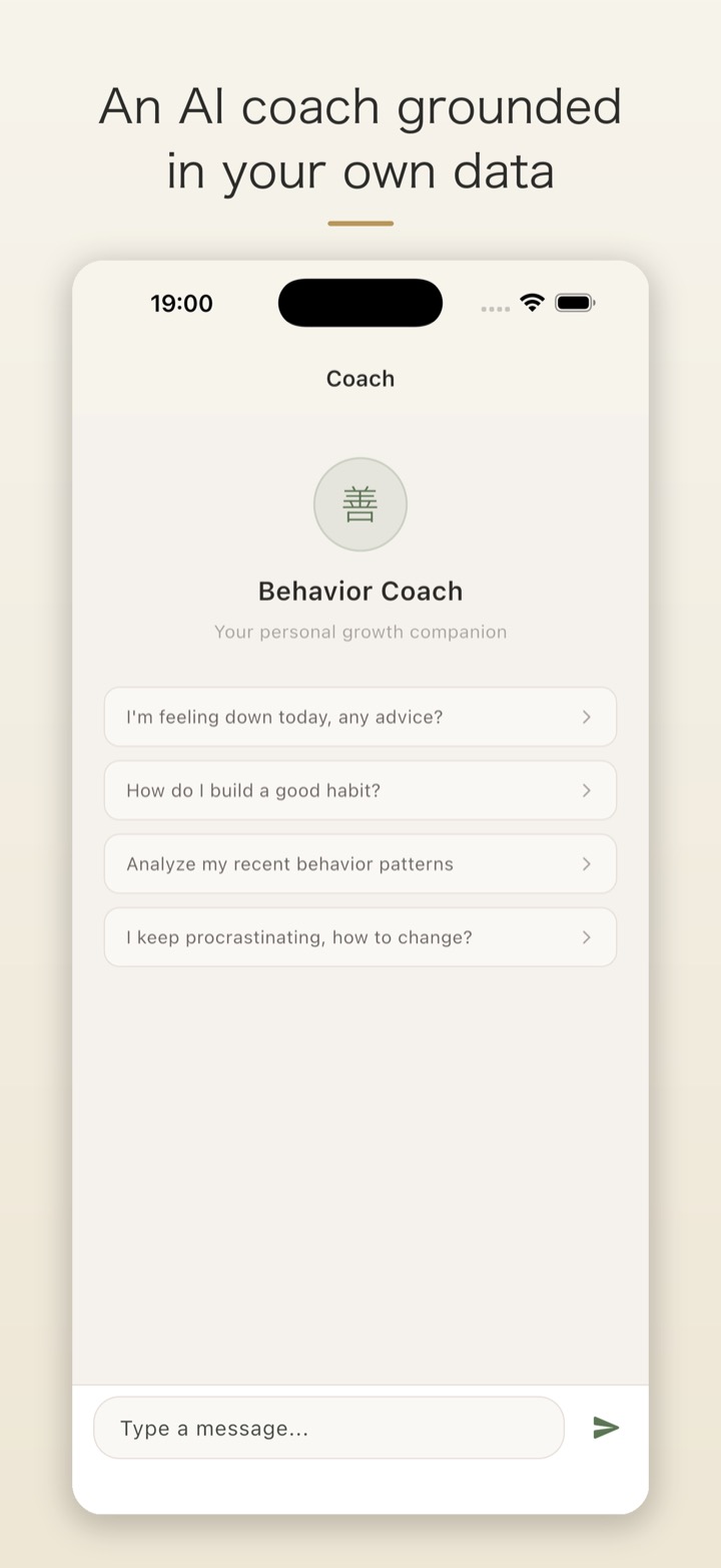 Gentle guide screen