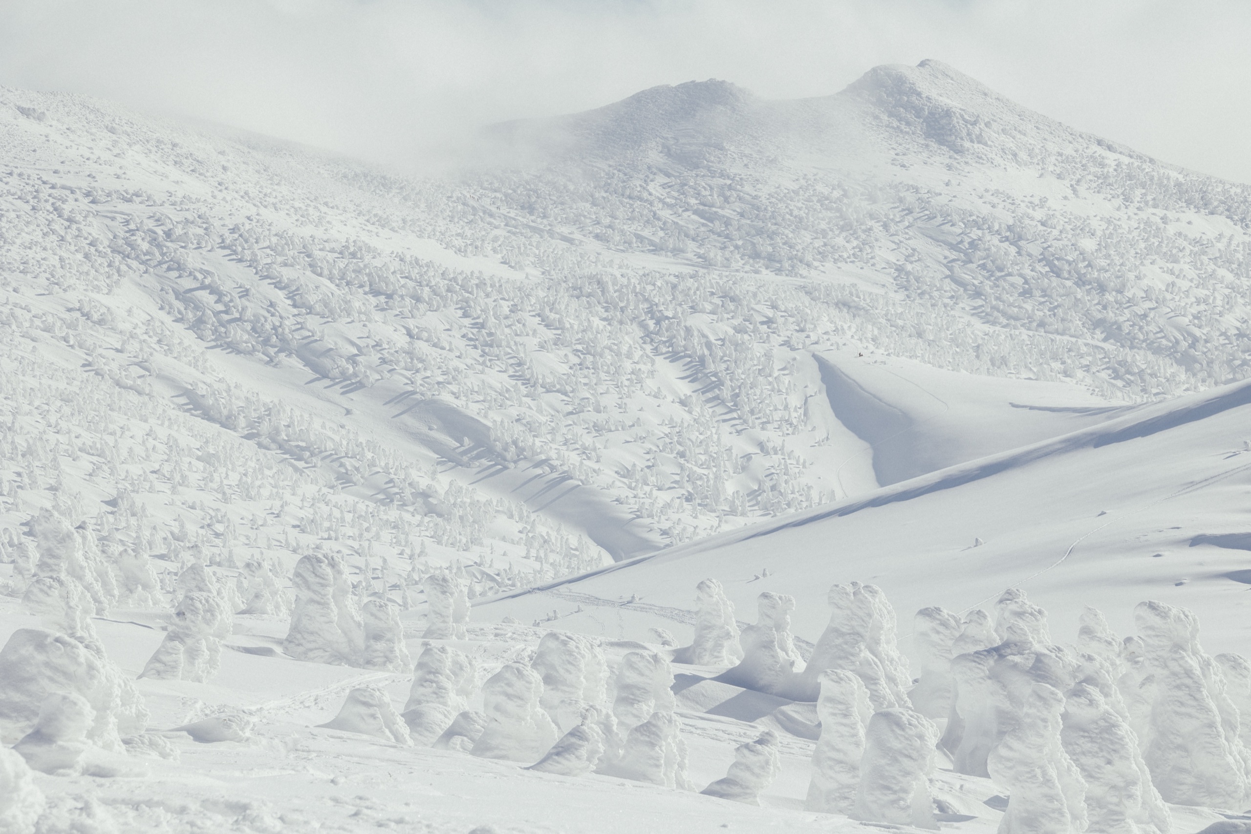 雪山與霧凇
